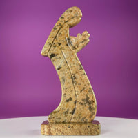 Brazilian Soapstone Madonna and Child Sculpture