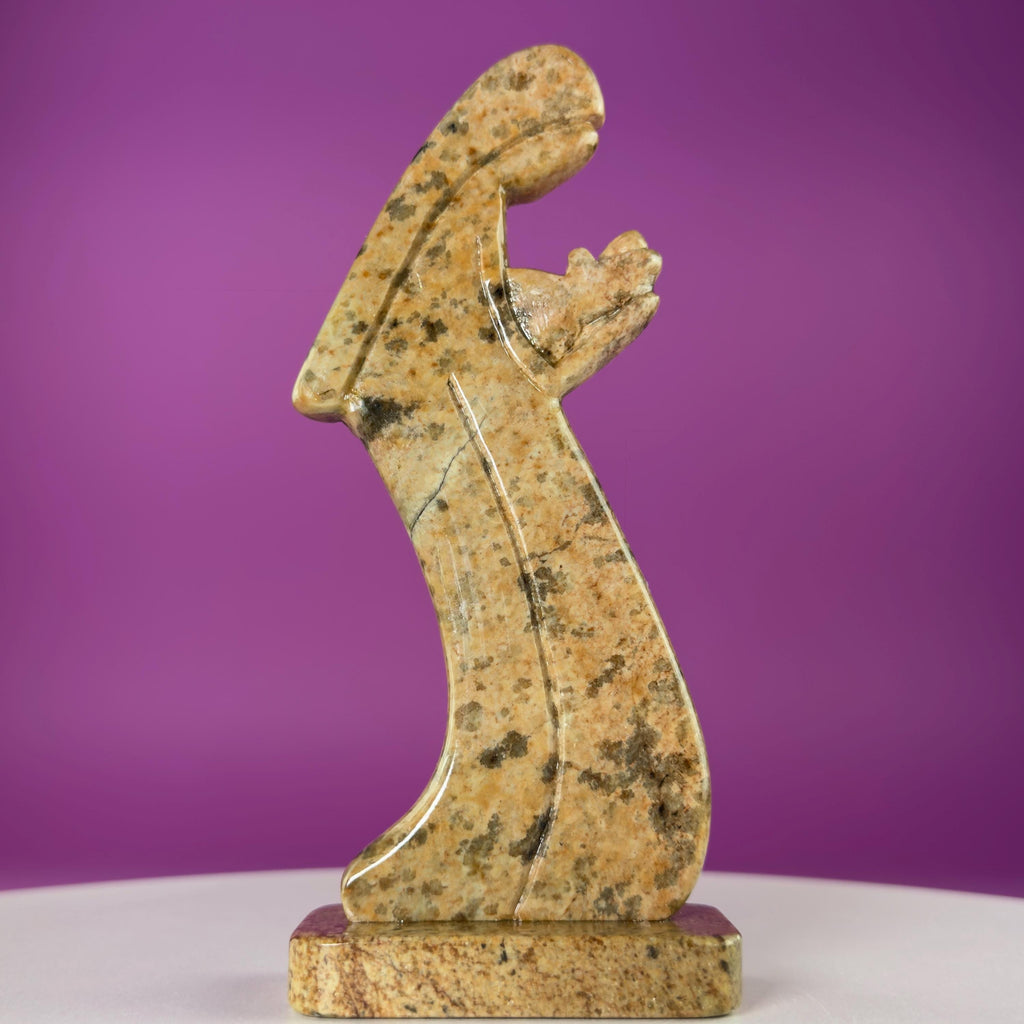 Brazilian Soapstone Madonna and Child Sculpture