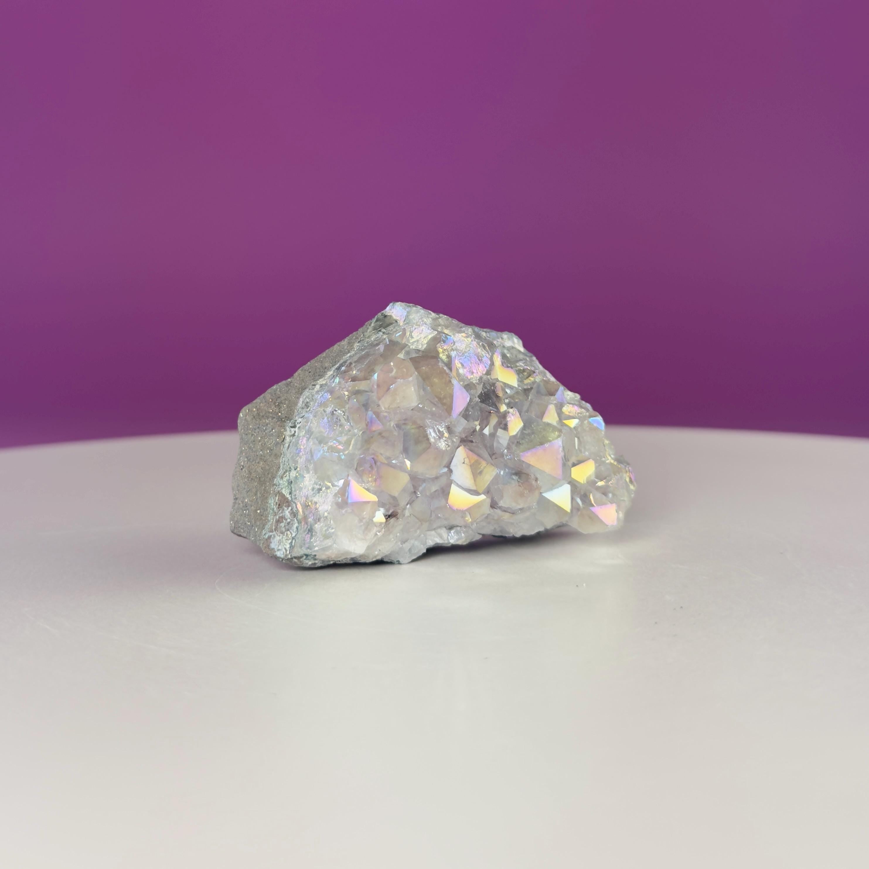 Wholesale Aura Quartz Cluster Box Set Crystal Gift Lot, 12 Pc