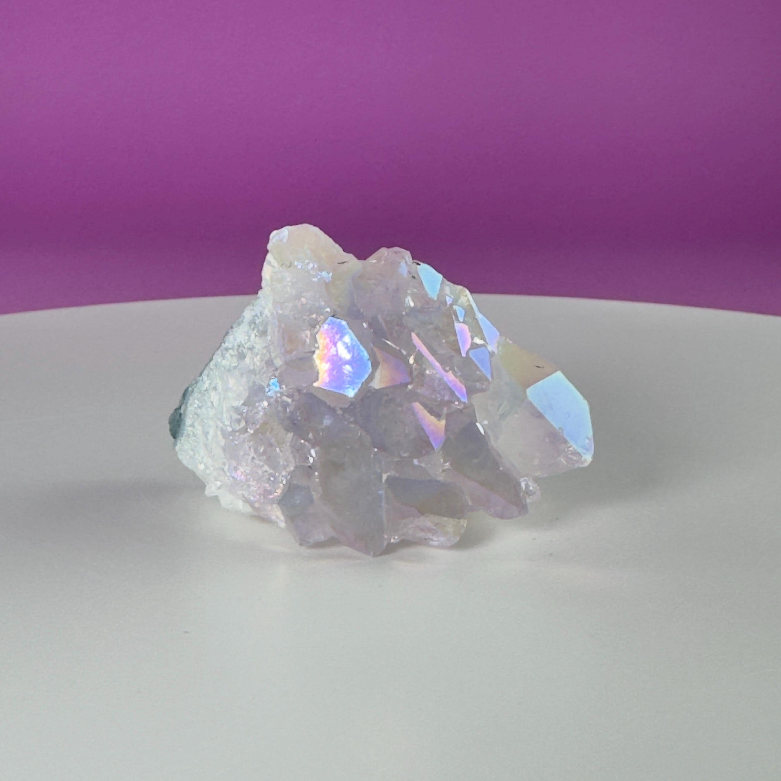Wholesale Aura Quartz Cluster Box Set Crystal Gift Lot, 12 Pc