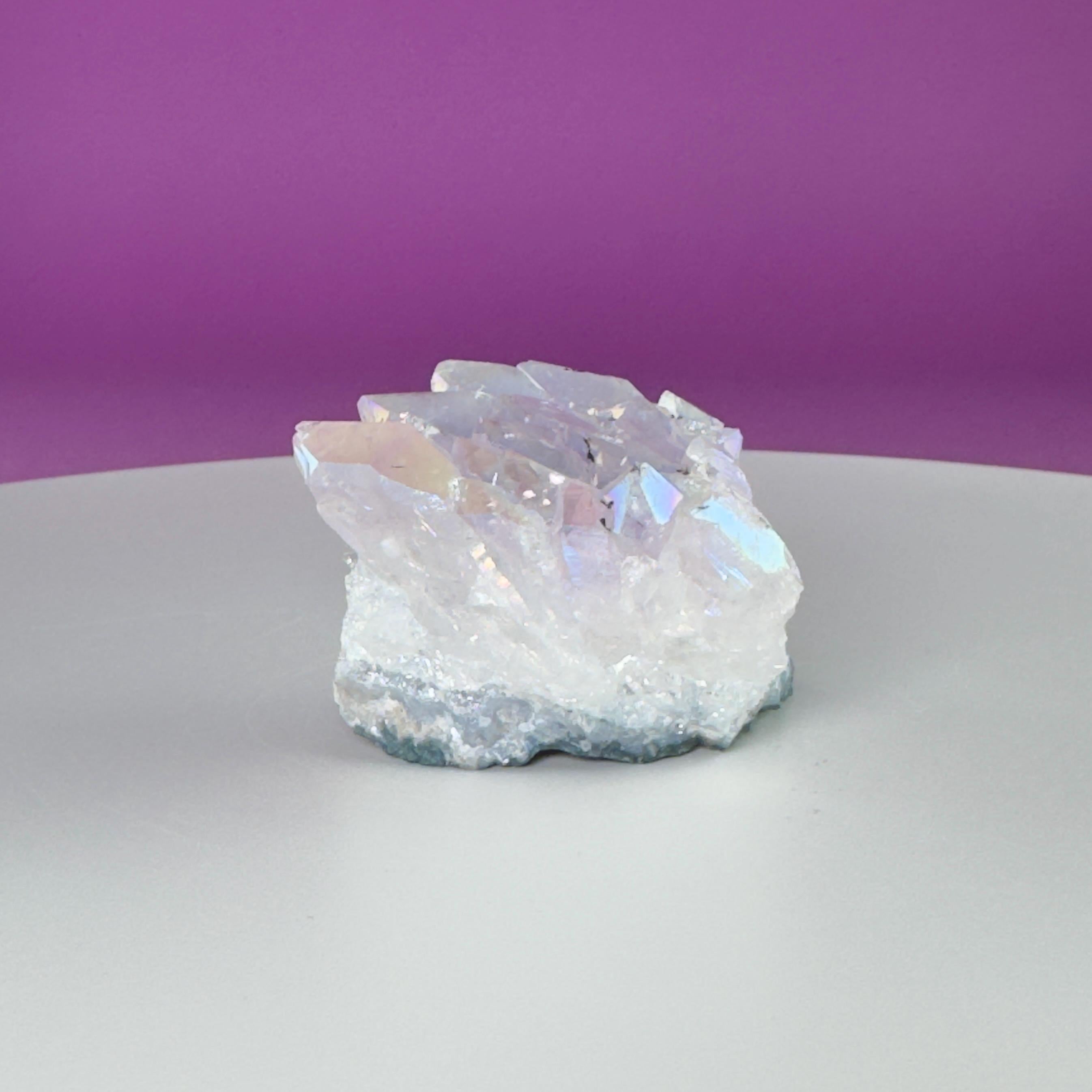 Wholesale Aura Quartz Cluster Box Set Crystal Gift Lot, 12 Pc