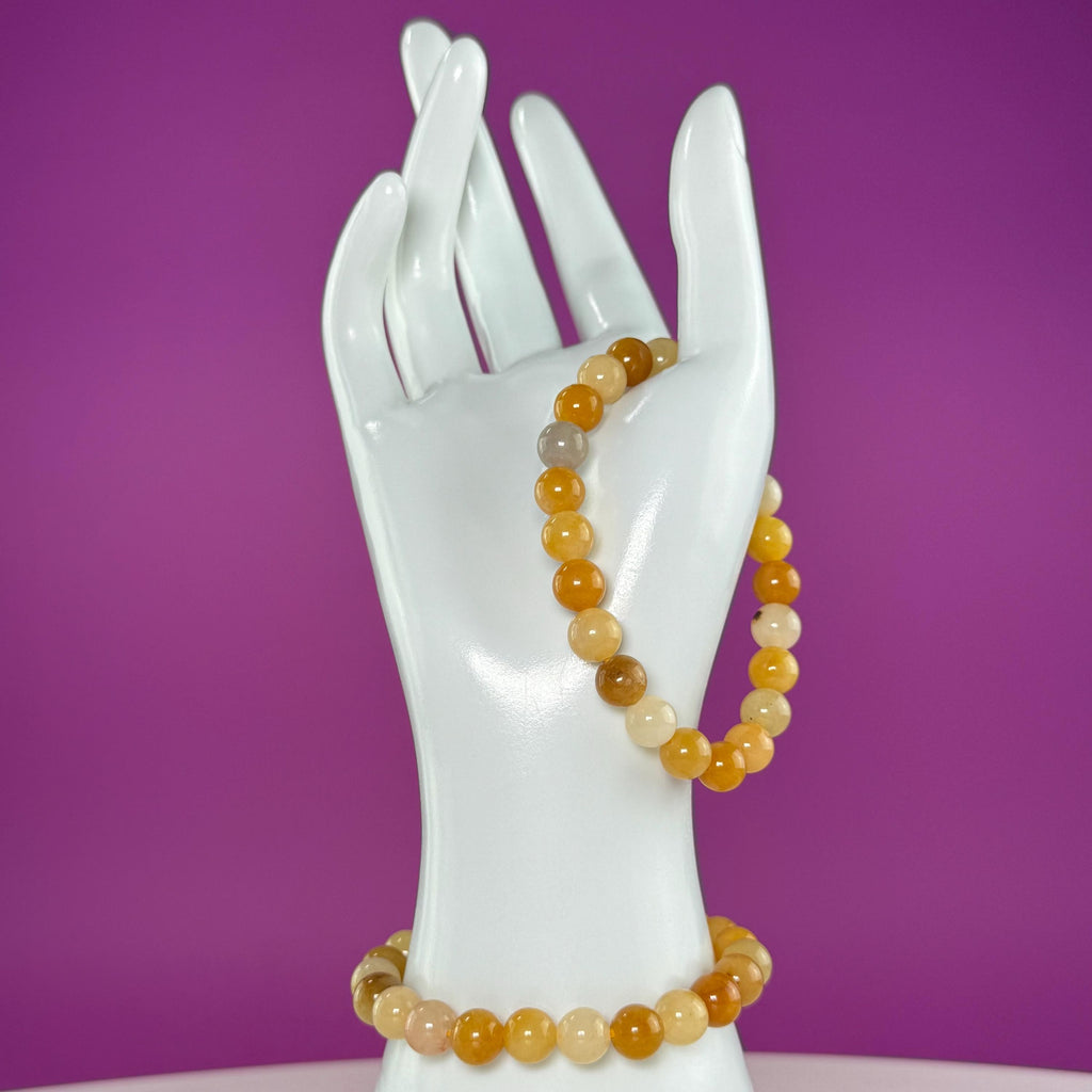 Golden Healer Bracelet 8mm Yellow Crystal Stretch Bracelet