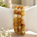 Golden Healer Bracelet 8mm Yellow Crystal Stretch Bracelet