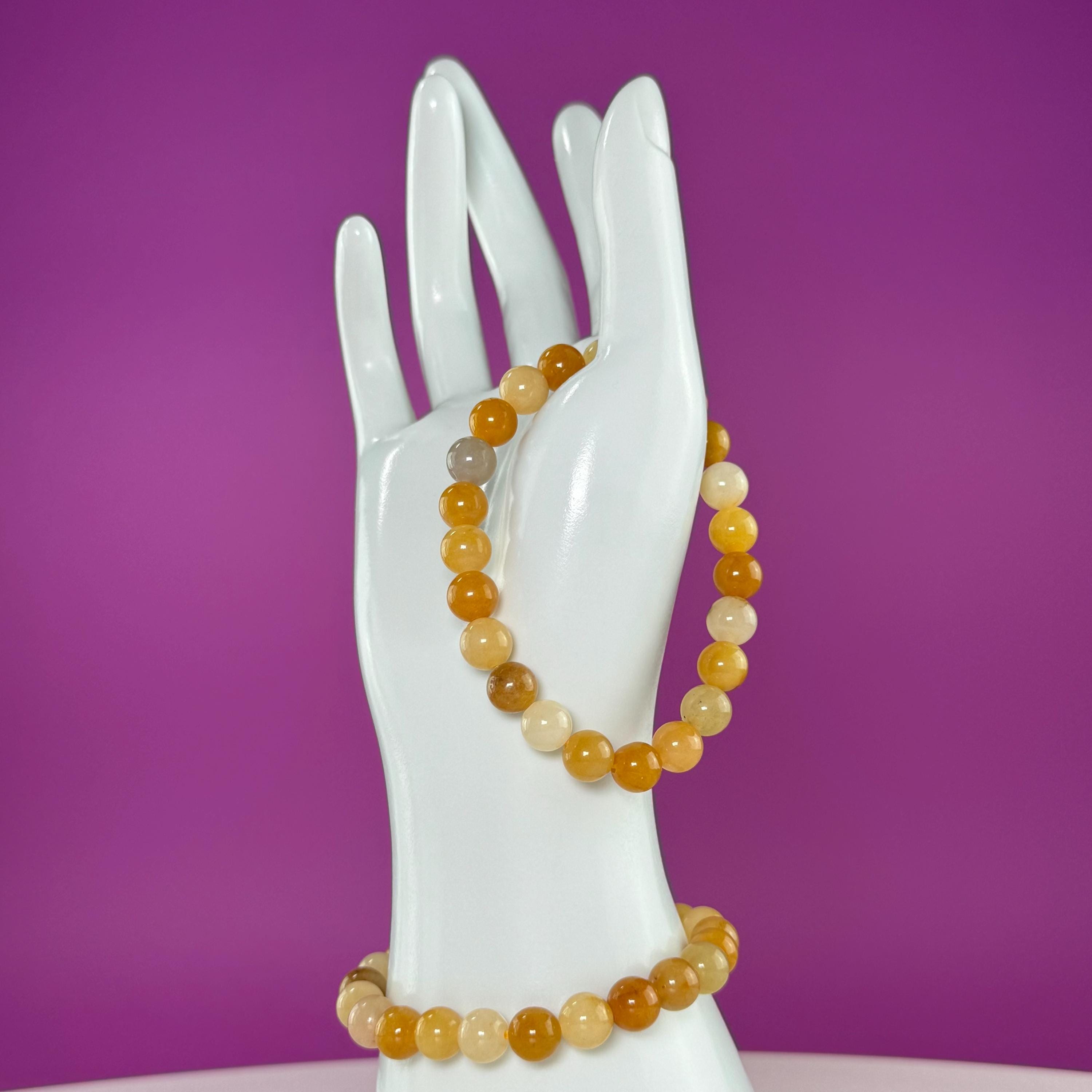 Golden Healer Bracelet 8mm Yellow Crystal Stretch Bracelet