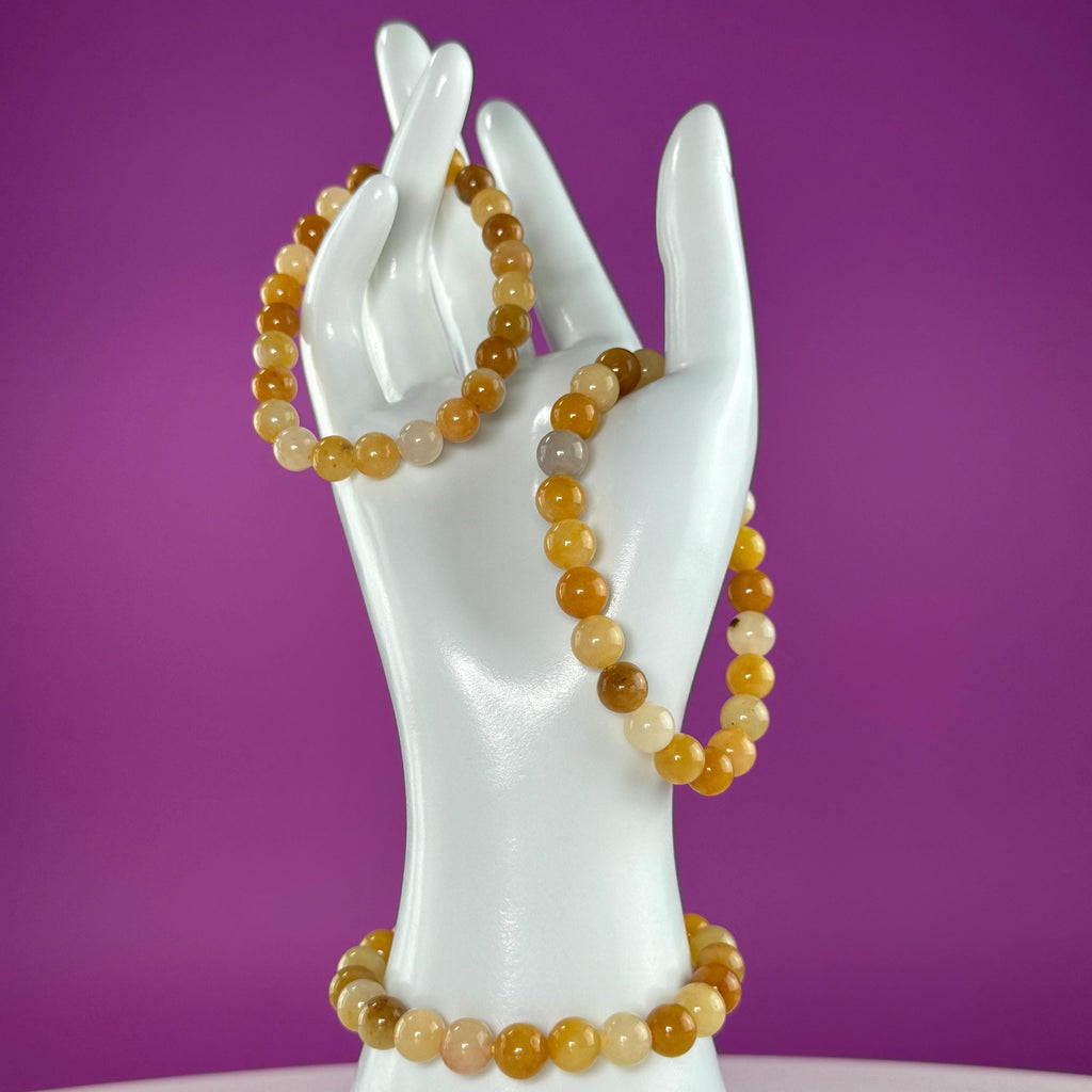 Golden Healer Bracelet 8mm Yellow Crystal Stretch Bracelet