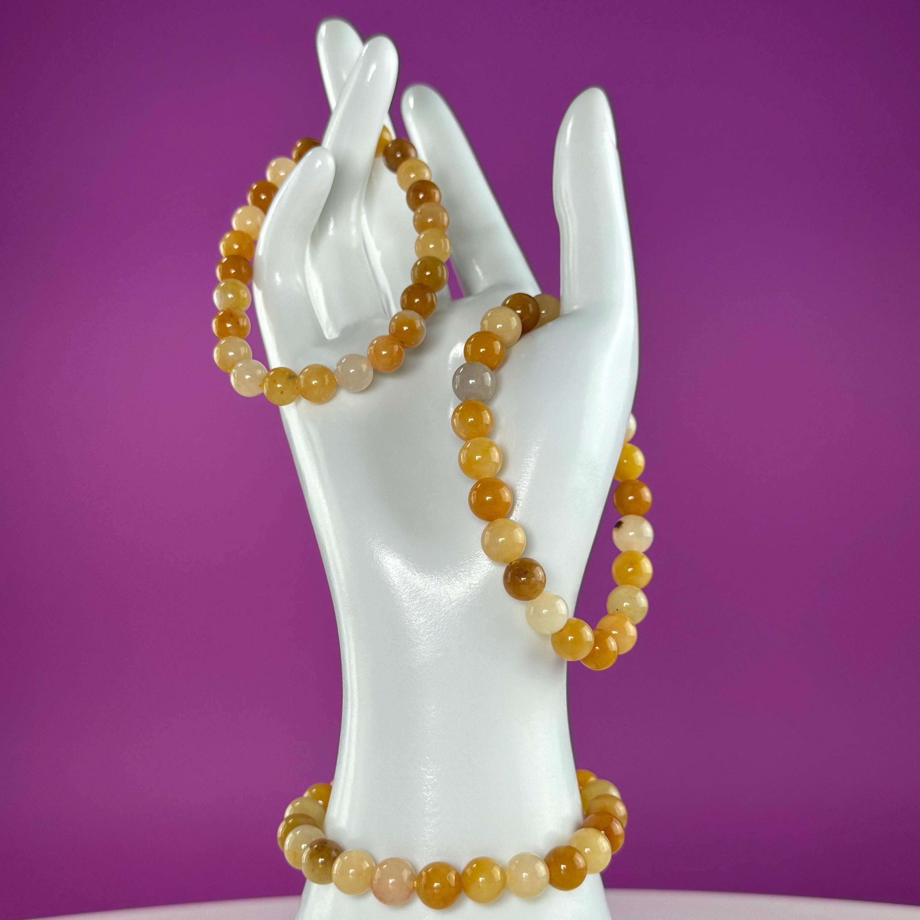 Golden Healer Bracelet 8mm Yellow Crystal Stretch Bracelet