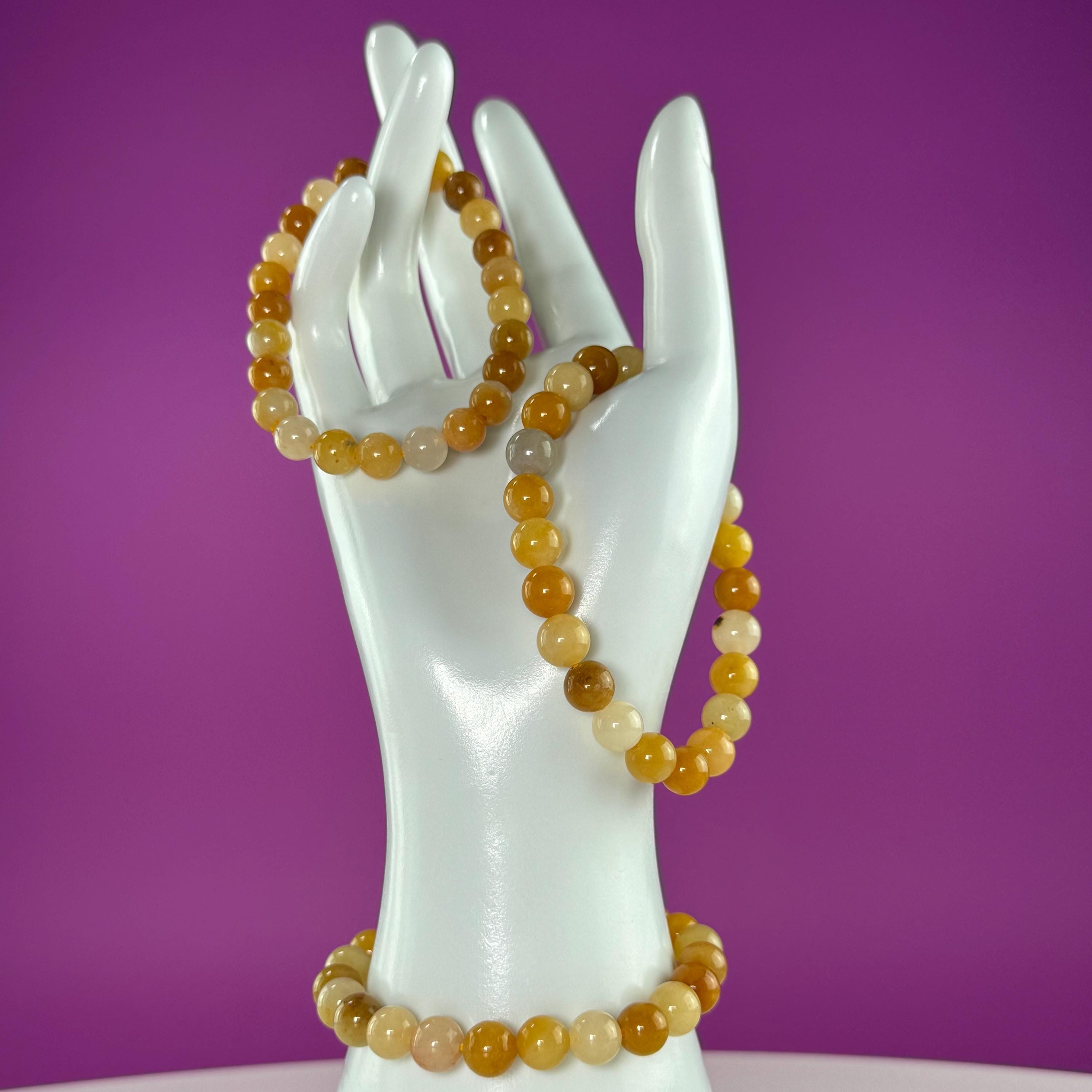 Golden Healer Bracelet 8mm Yellow Crystal Stretch Bracelet