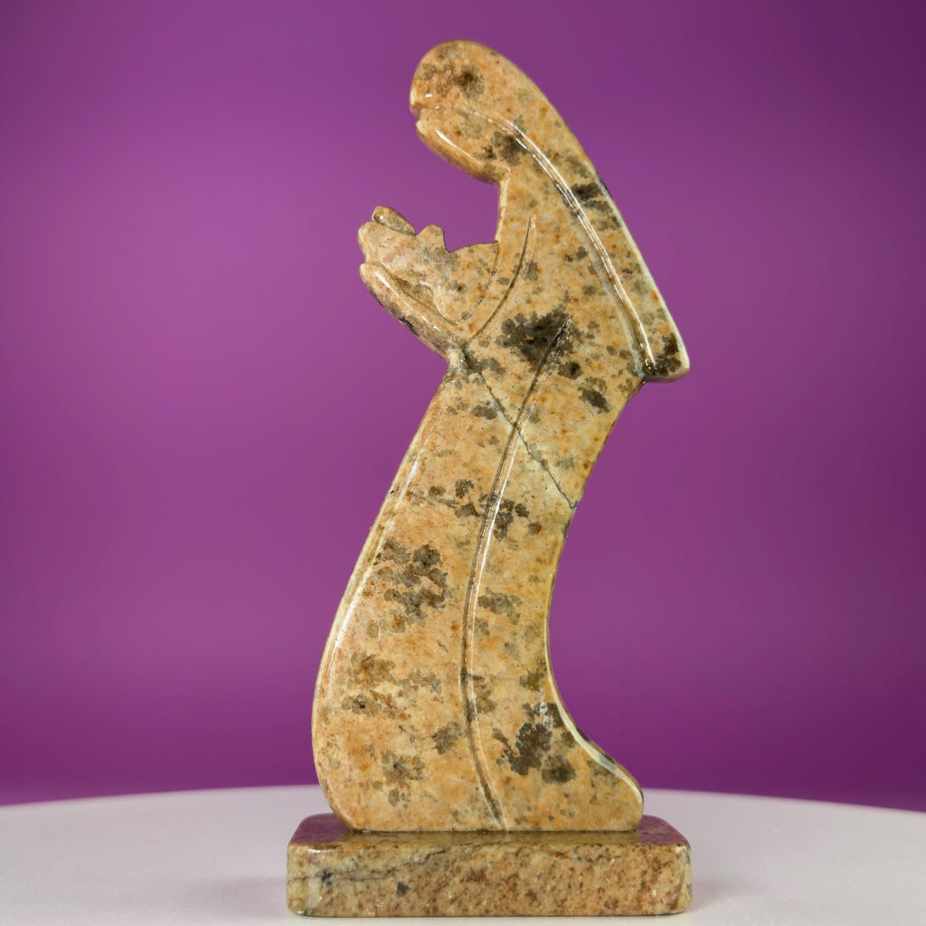 Brazilian Soapstone Madonna and Child Sculpture