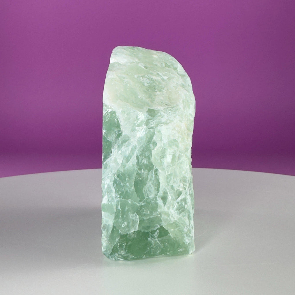 Green Fluorite Crystal Free Form UV Reactive