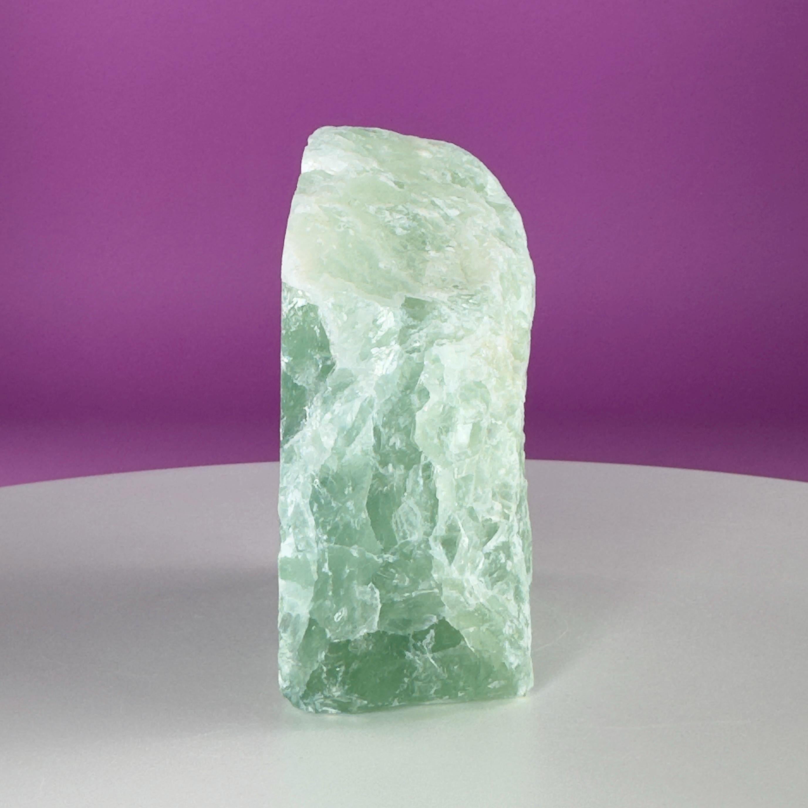 Green Fluorite Crystal Free Form UV Reactive