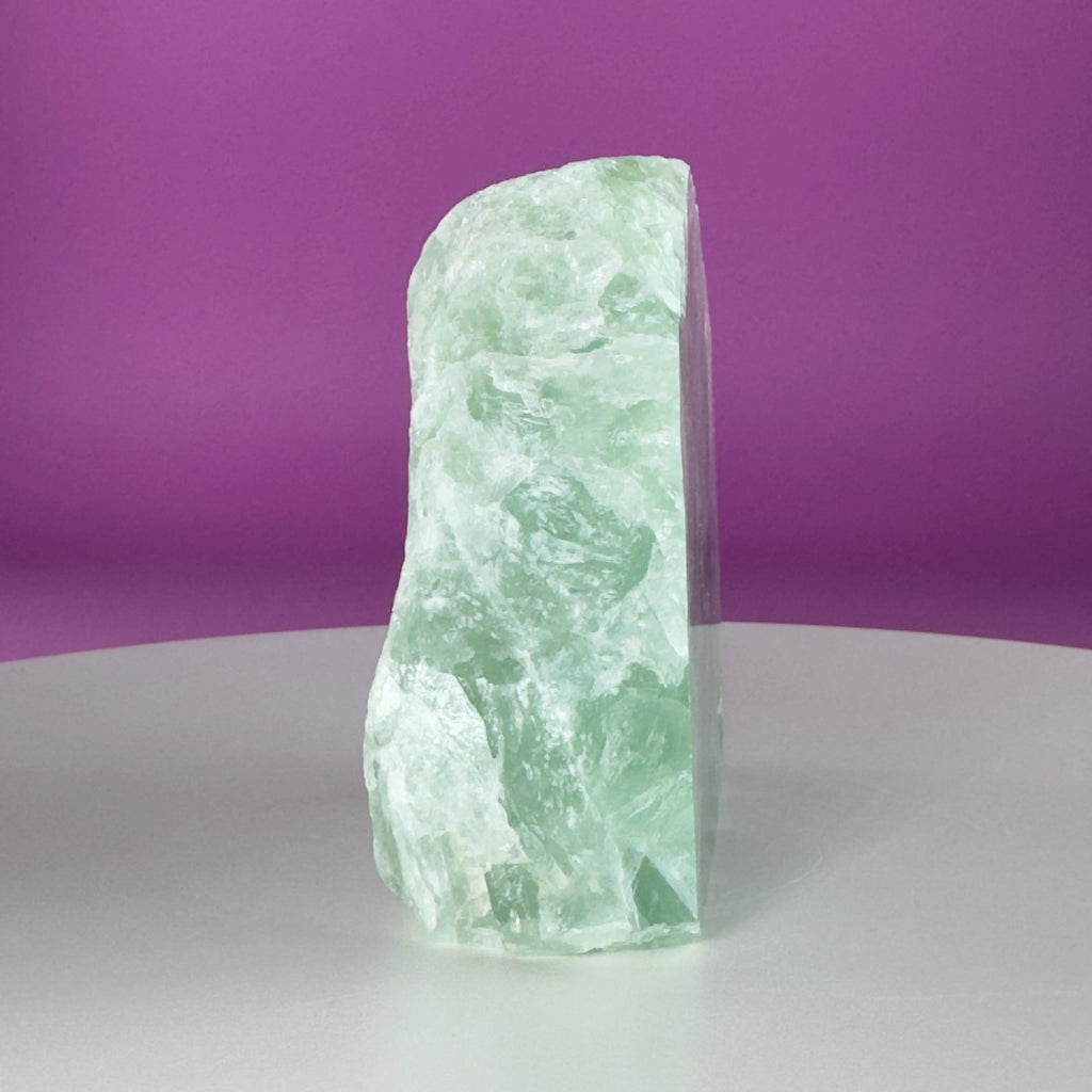 Green Fluorite Crystal Free Form UV Reactive