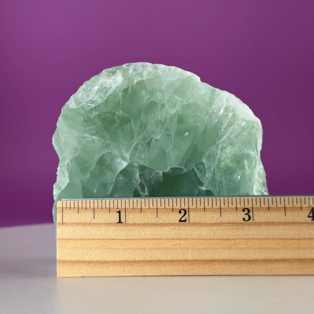 Green Fluorite Crystal Free Form UV Reactive