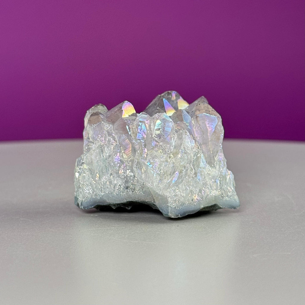 Wholesale Aura Quartz Cluster Box Set Crystal Gift Lot, 12 Pc
