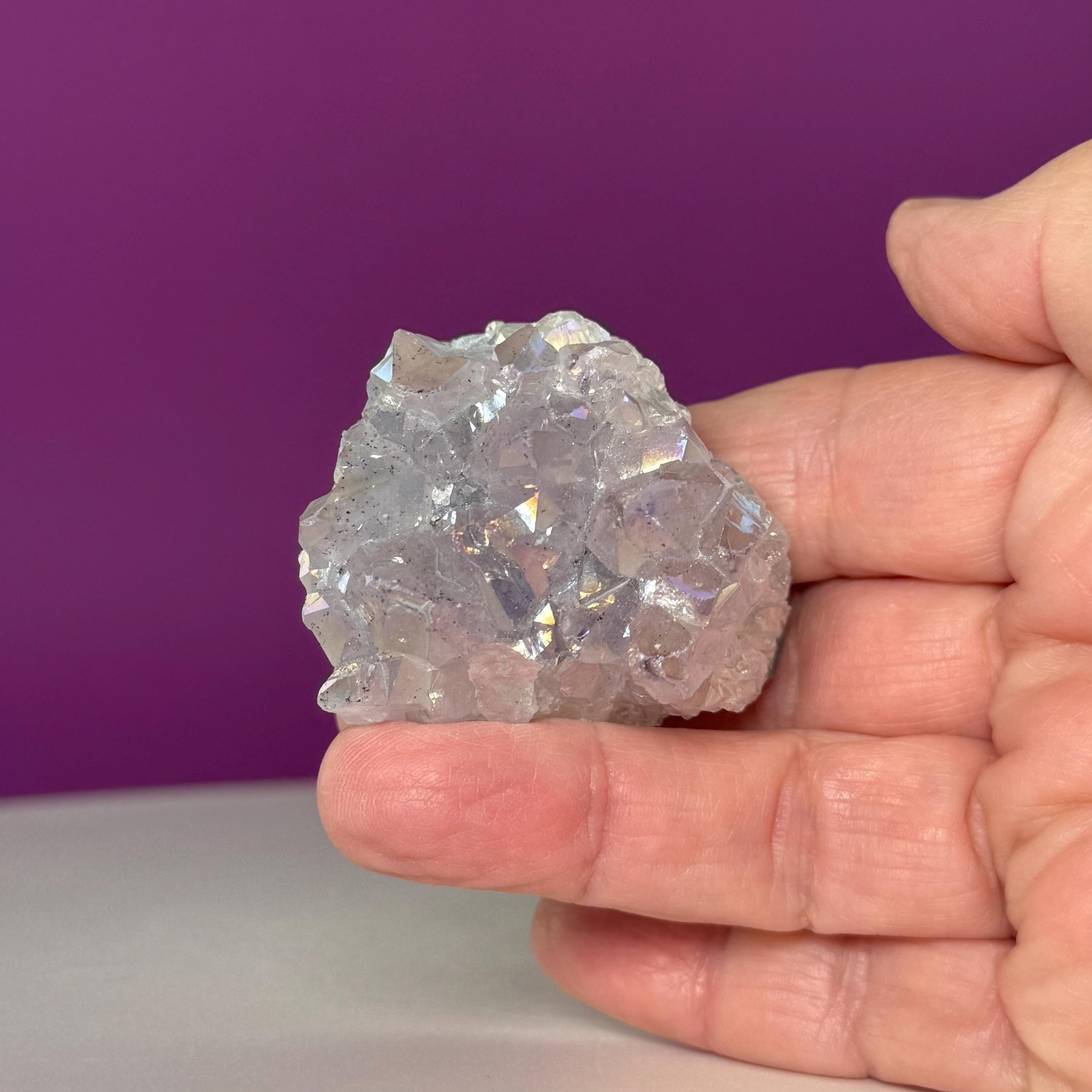 Wholesale Aura Quartz Cluster Box Set Crystal Gift Lot, 12 Pc
