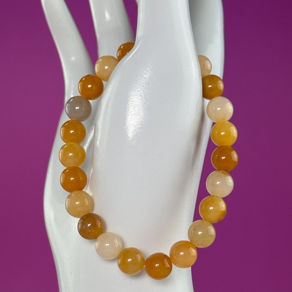 Golden Healer Bracelet 8mm Yellow Crystal Stretch Bracelet