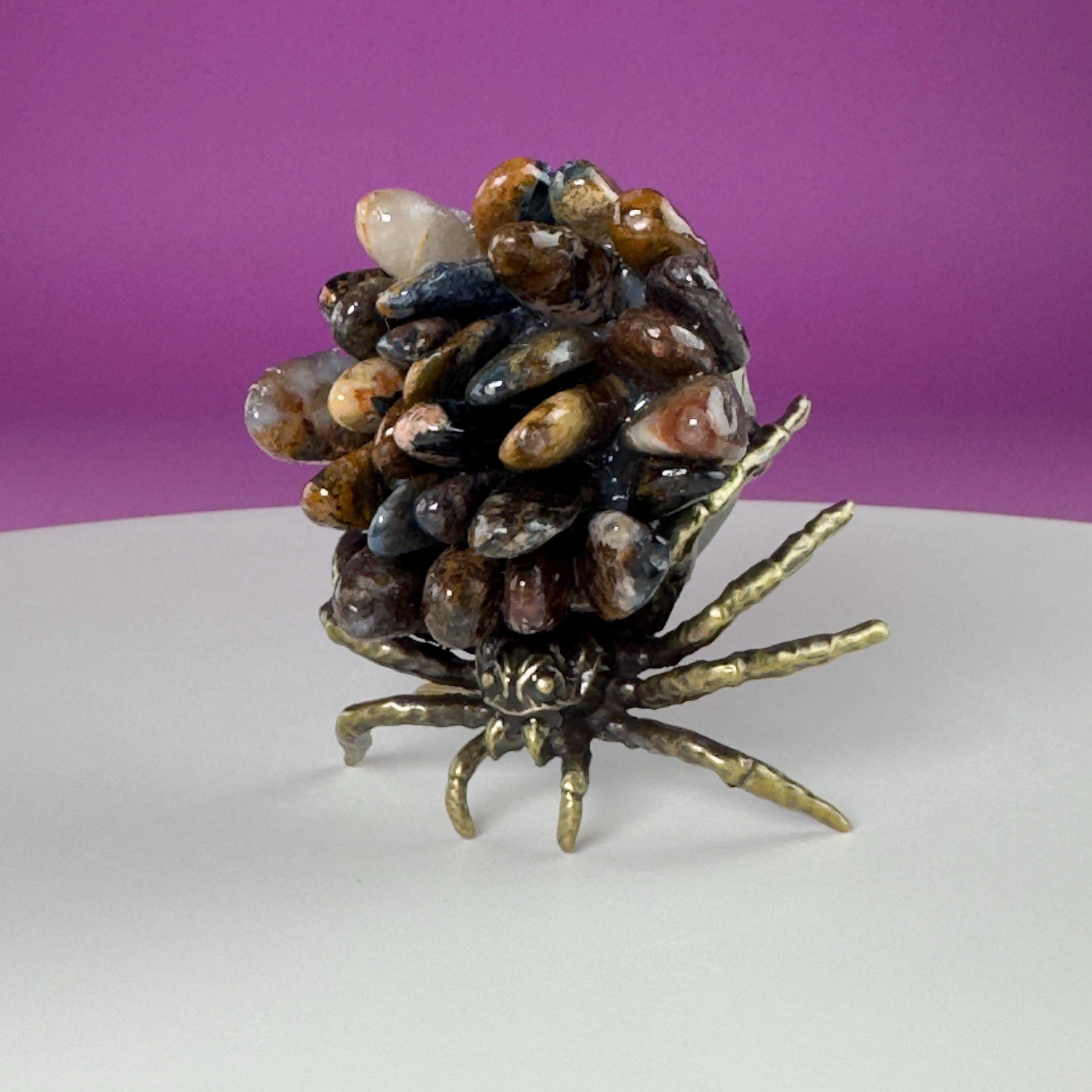 Pietersite Spider Crystal Carving | Halloween Decor | Rare Crystal Gift