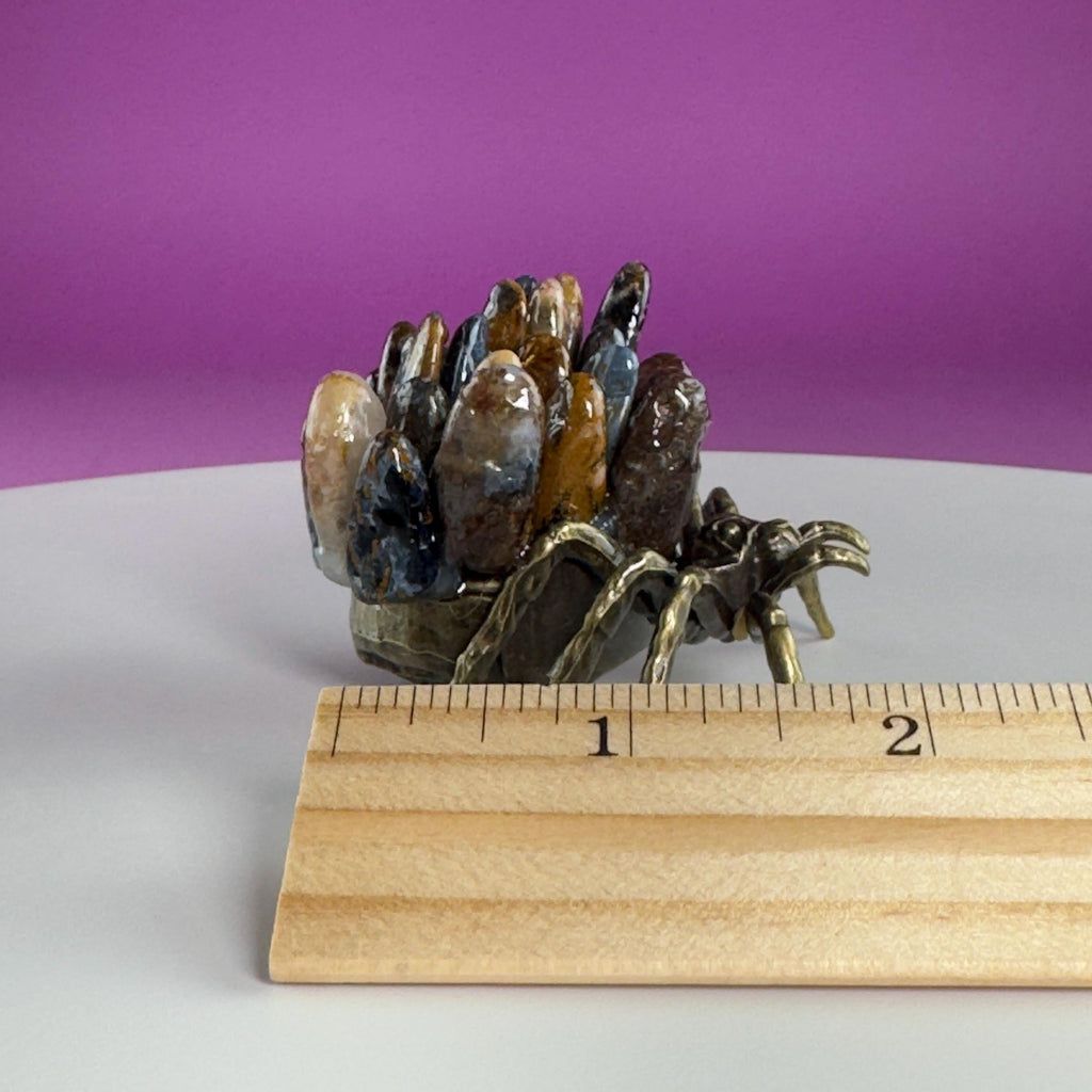 Pietersite Spider Crystal Carving | Halloween Decor | Rare Crystal Gift