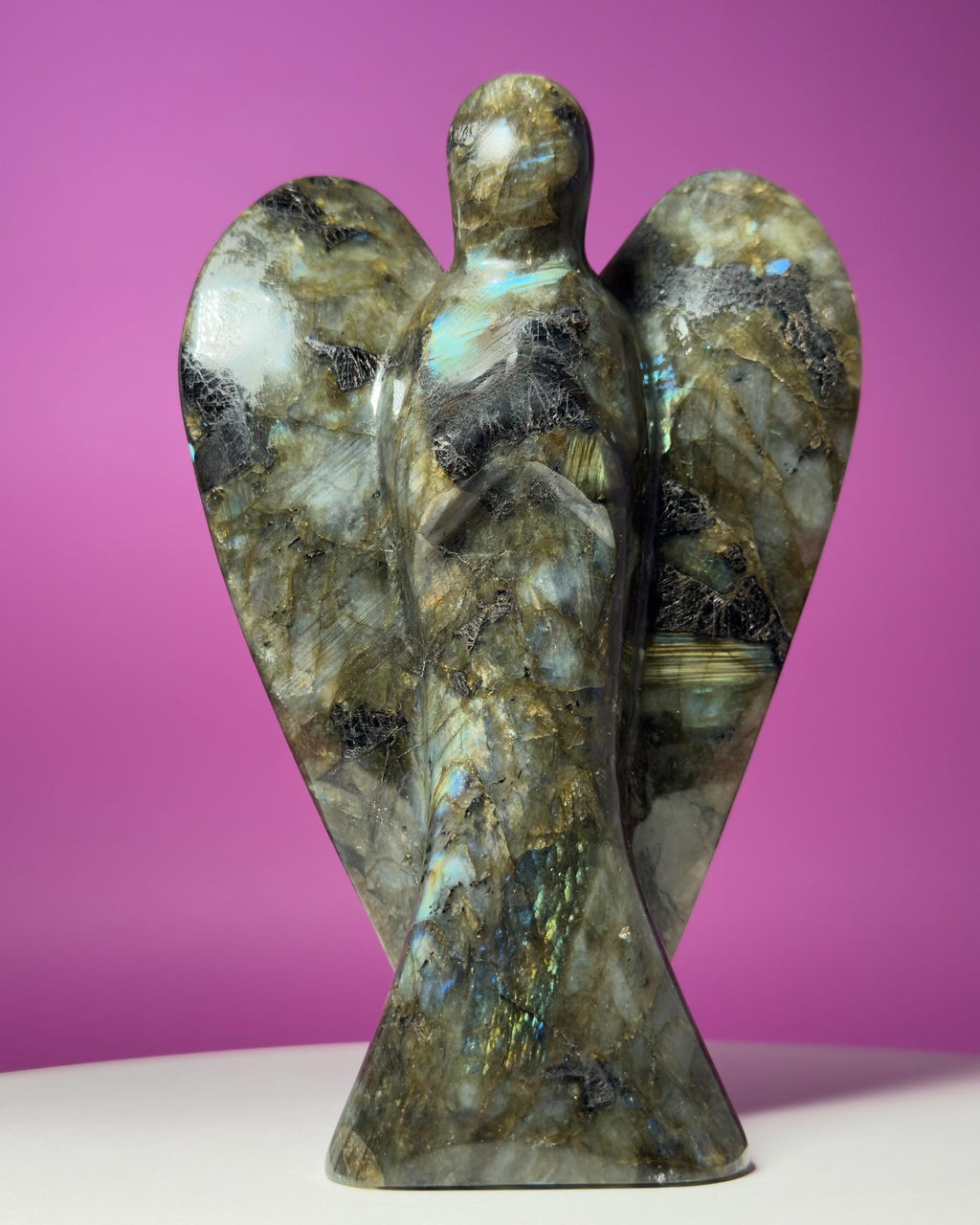 Labradorite Angel Carving | Large Crystal Guardian Statue