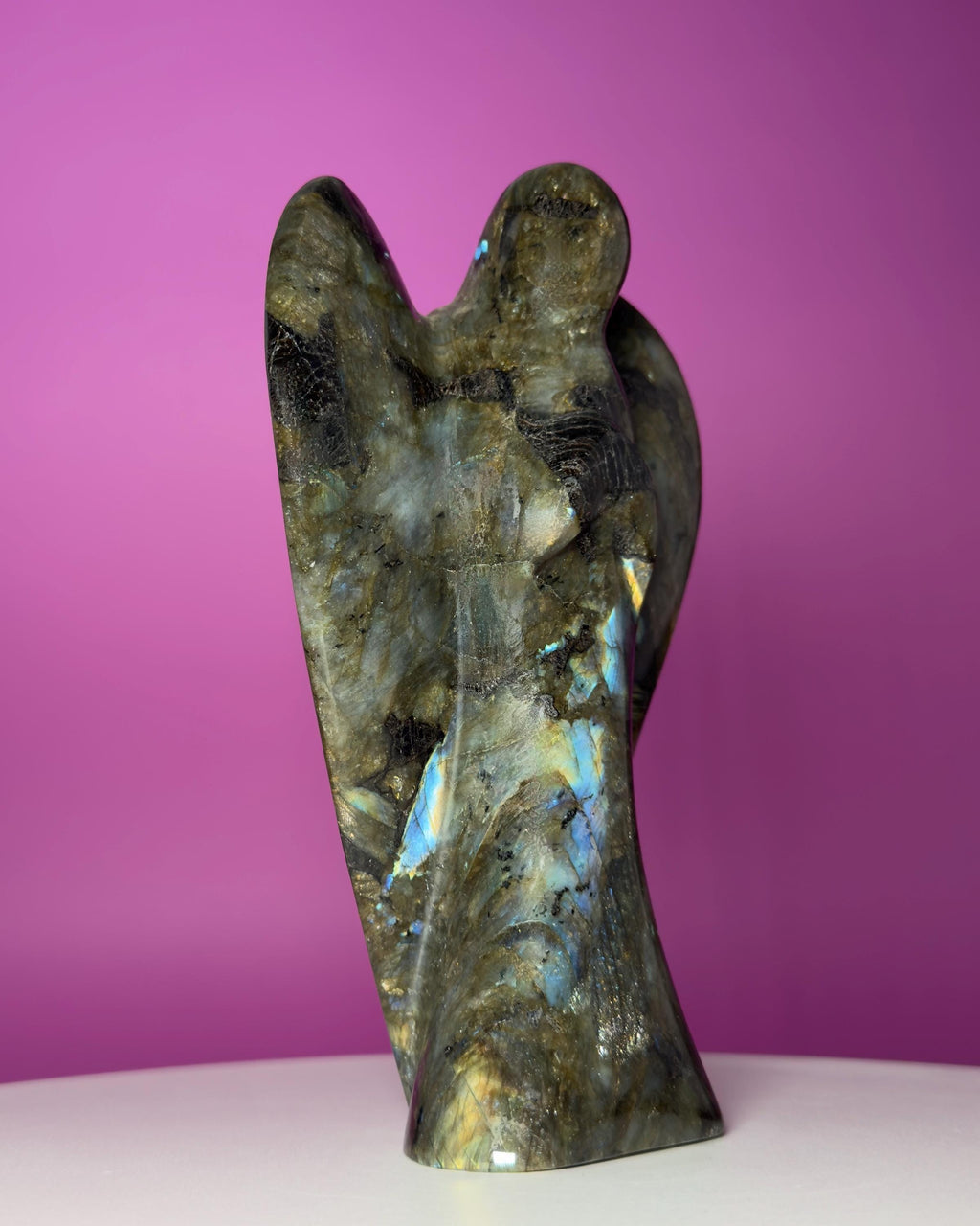 Labradorite Angel Carving | Large Crystal Guardian Statue