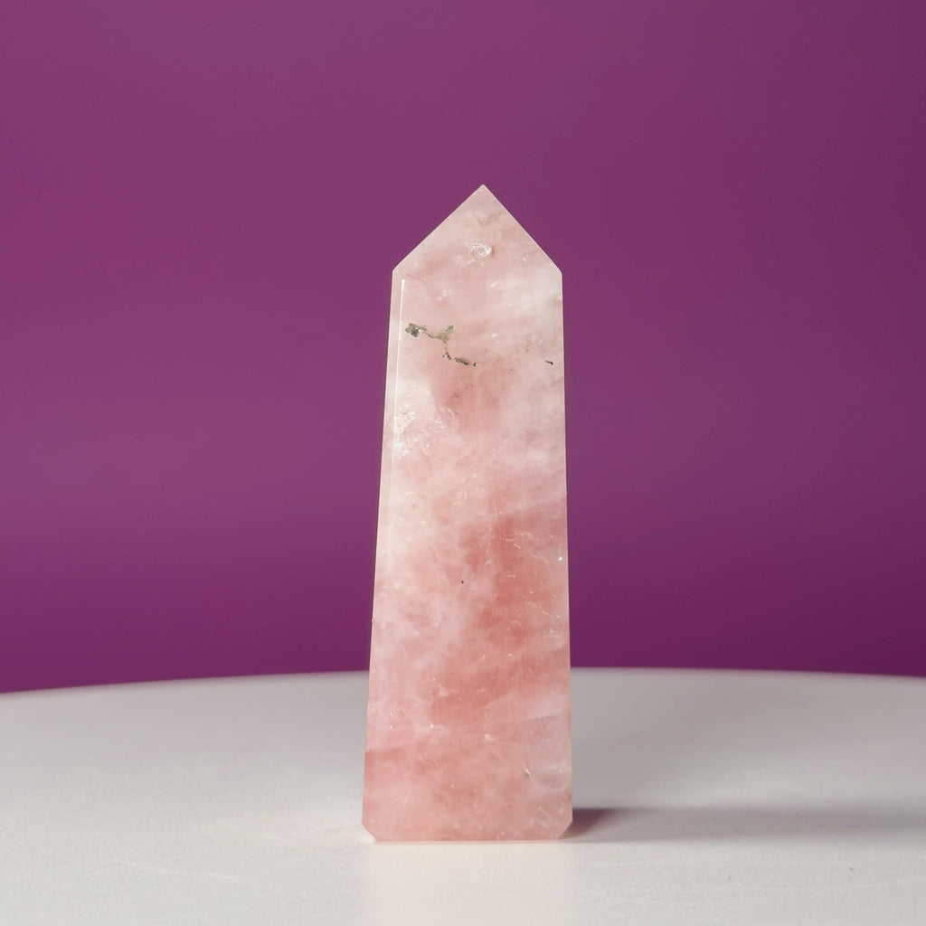 Rose Quartz Tower Pink Crystal Point Love Stone Healing Crystal