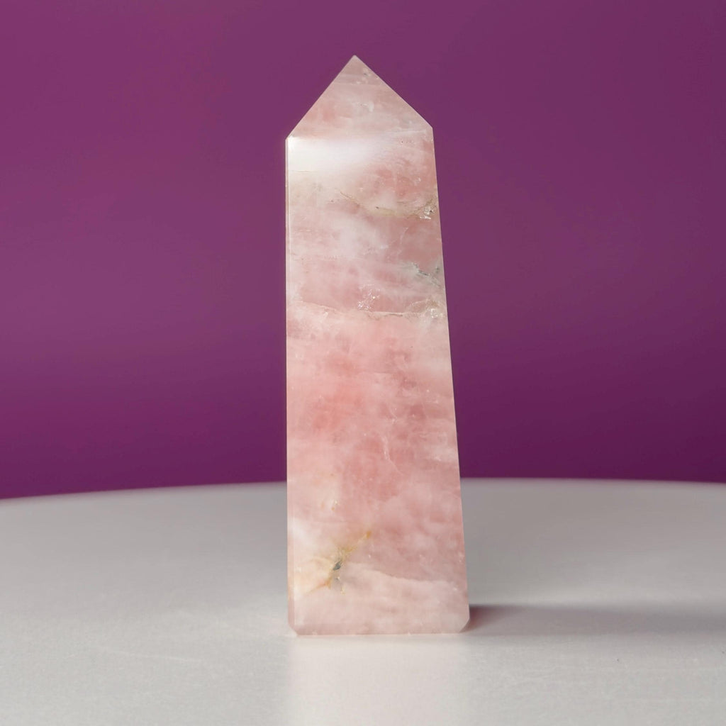 Rose Quartz Tower Pink Crystal Point Love Stone Healing Crystal