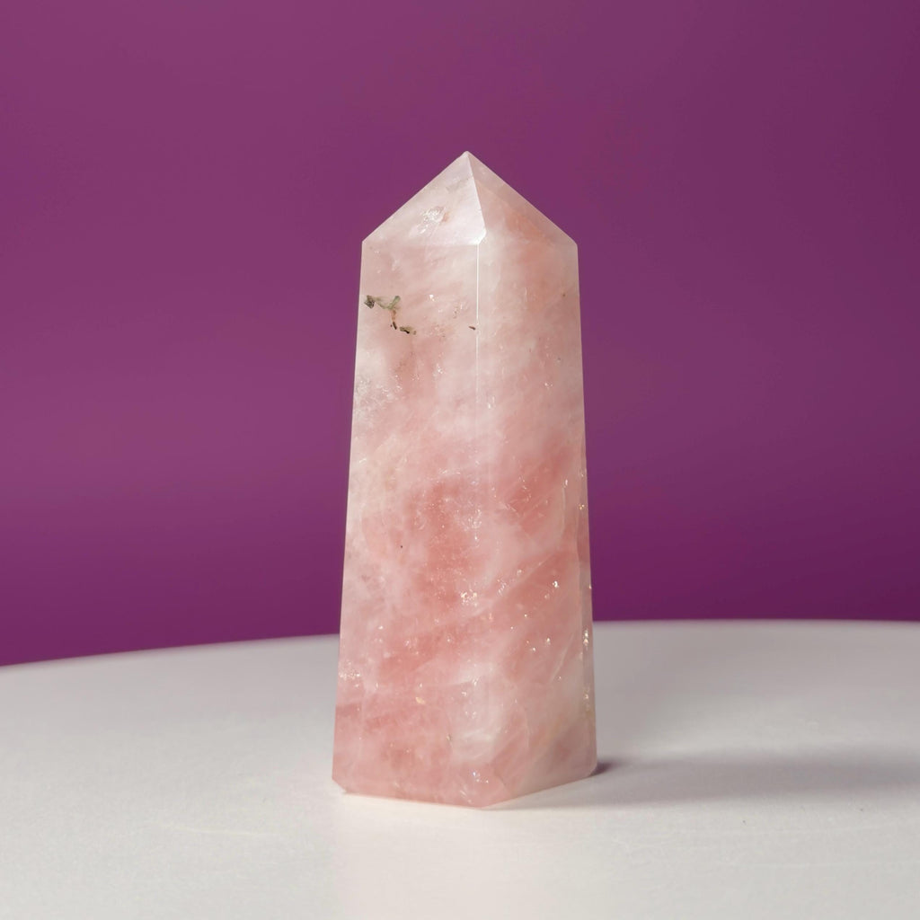 Rose Quartz Tower Pink Crystal Point Love Stone Healing Crystal