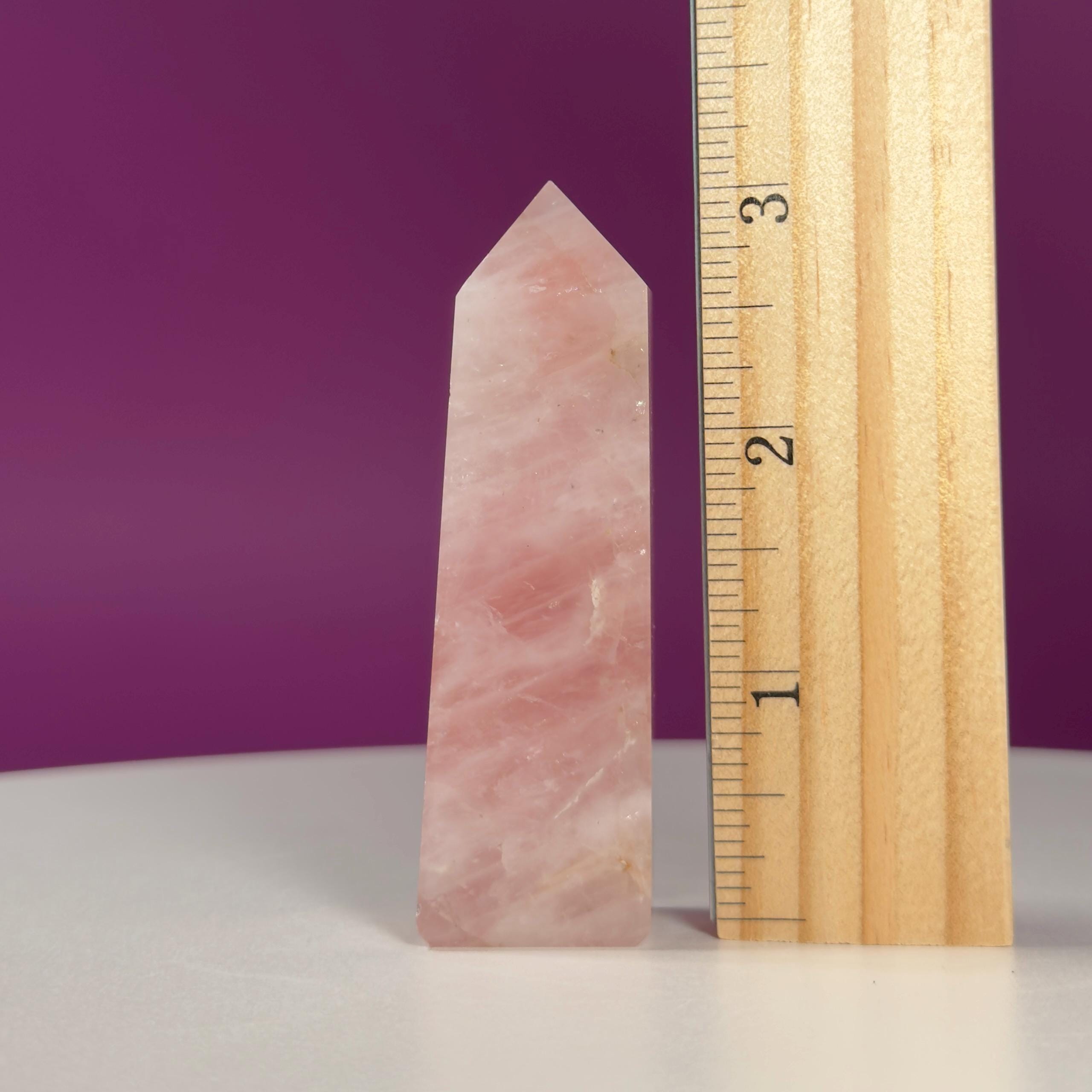 Rose Quartz Tower Pink Crystal Point Love Stone Healing Crystal