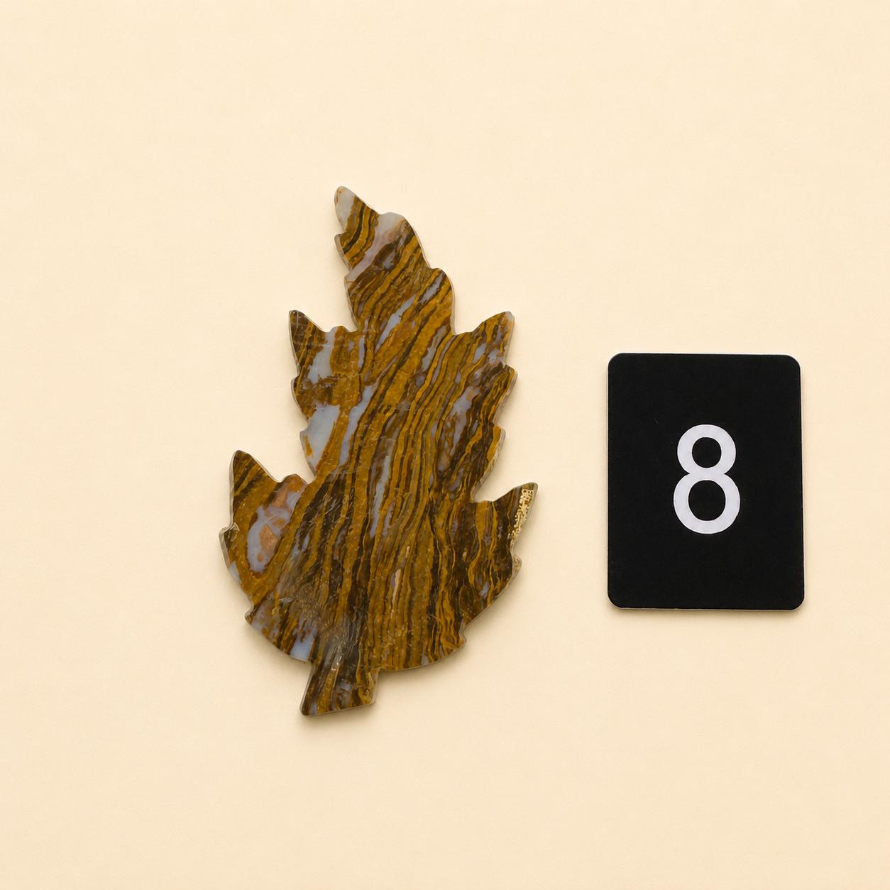Fall Leaf Crystal Carving – Choose Your Natural Stone