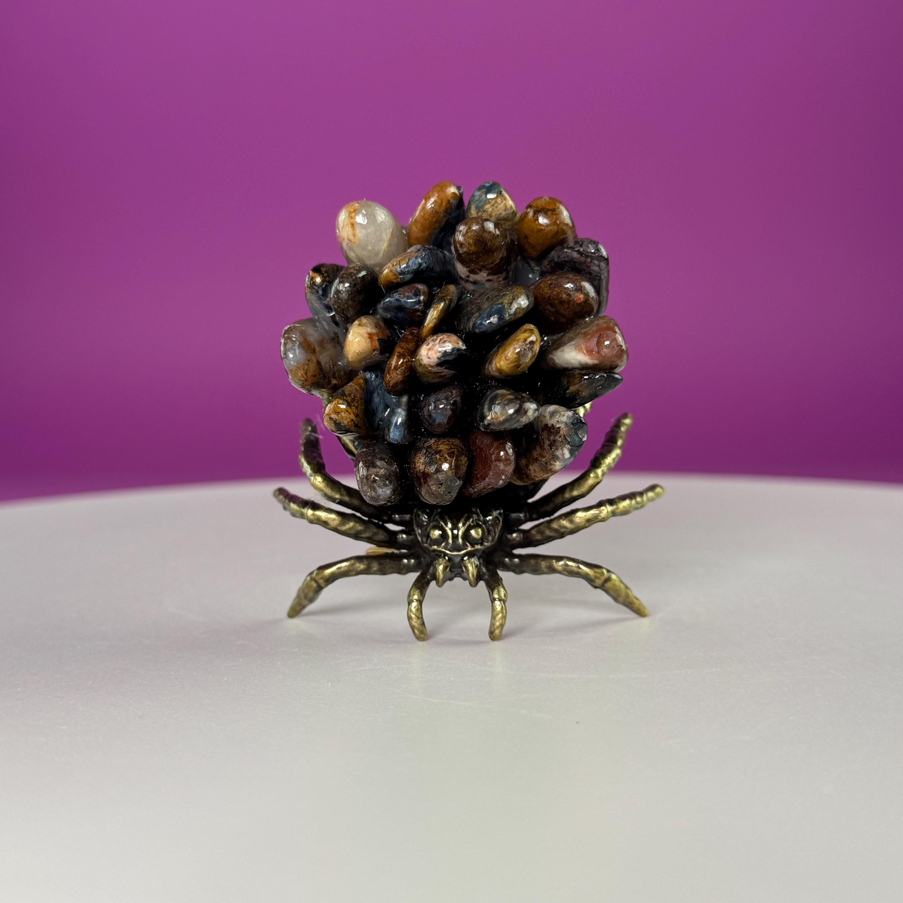 Pietersite Spider Crystal Carving | Halloween Decor | Rare Crystal Gift