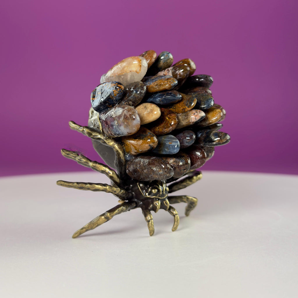 Pietersite Spider Crystal Carving | Halloween Decor | Rare Crystal Gift