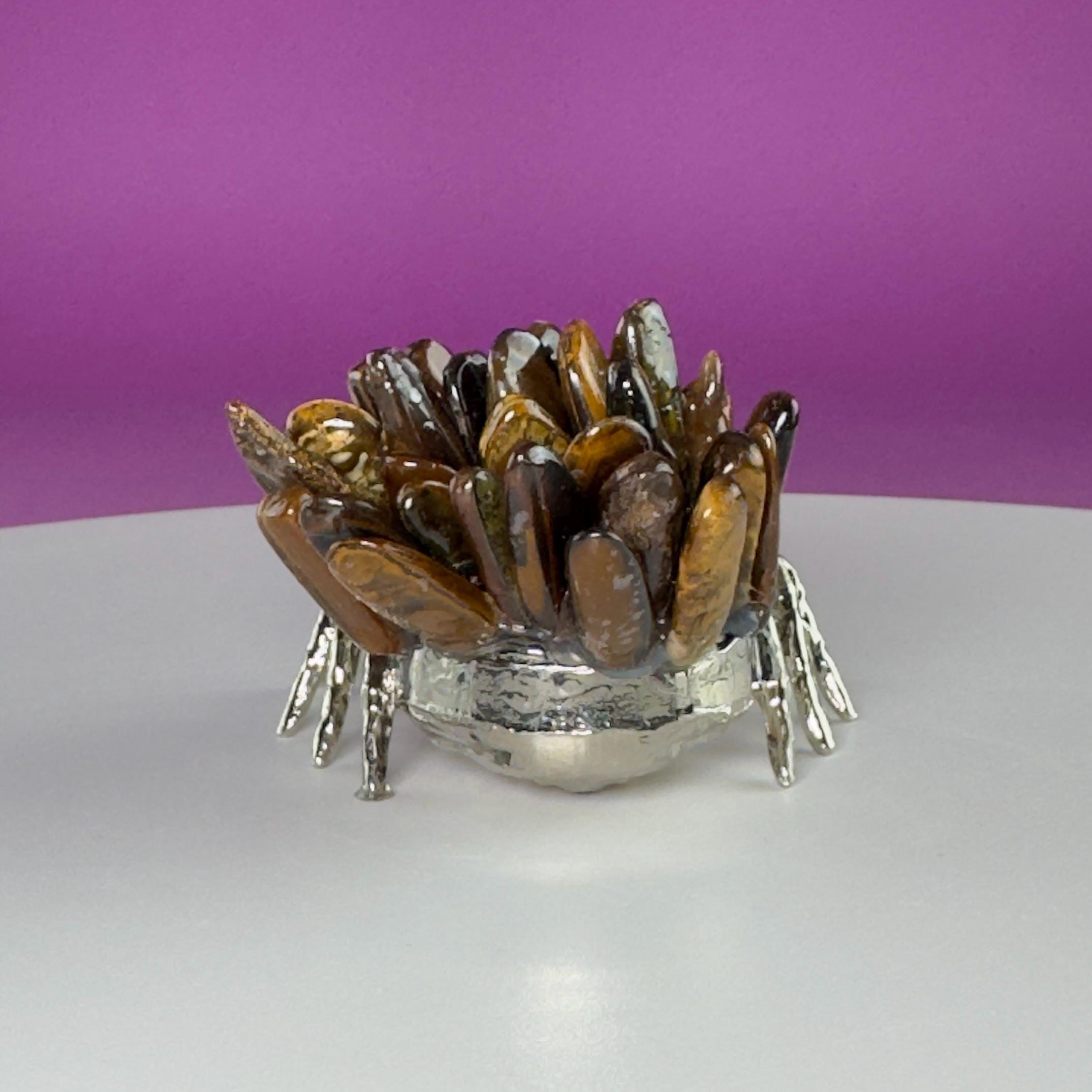 Tiger Eye Spider Crystal Carving | Halloween Decor | Crystal Gift