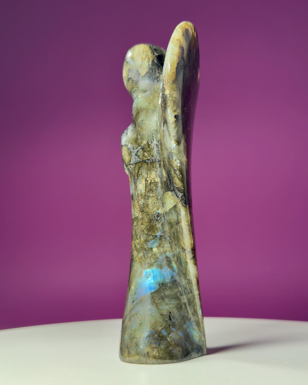 Labradorite Angel Carving | Large Crystal Guardian Statue