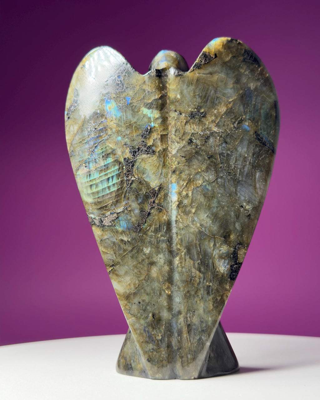 Labradorite Angel Carving | Large Crystal Guardian Statue