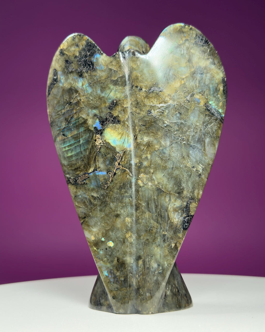 Labradorite Angel Carving | Large Crystal Guardian Statue