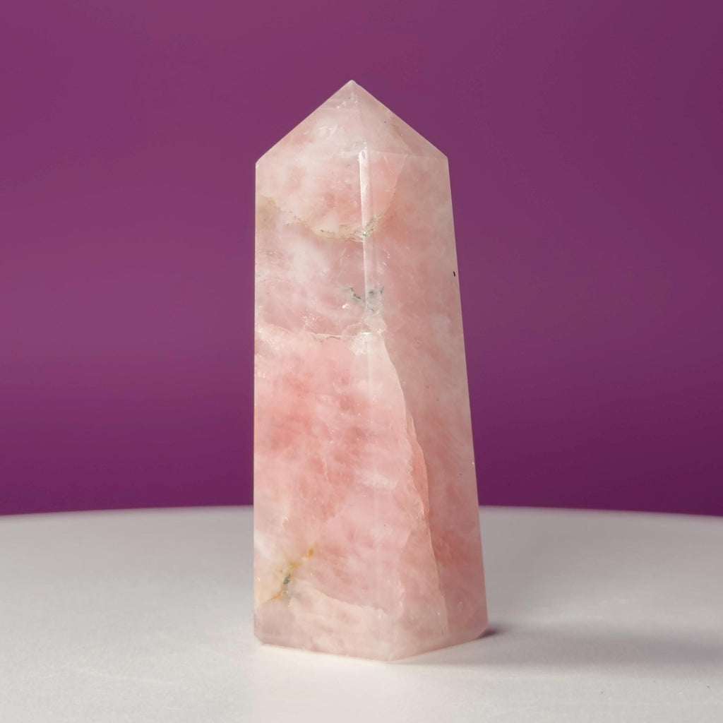 Rose Quartz Tower Pink Crystal Point Love Stone Healing Crystal