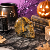 Tiger Eye Skull | Natural Golden Brown Crystal Carving