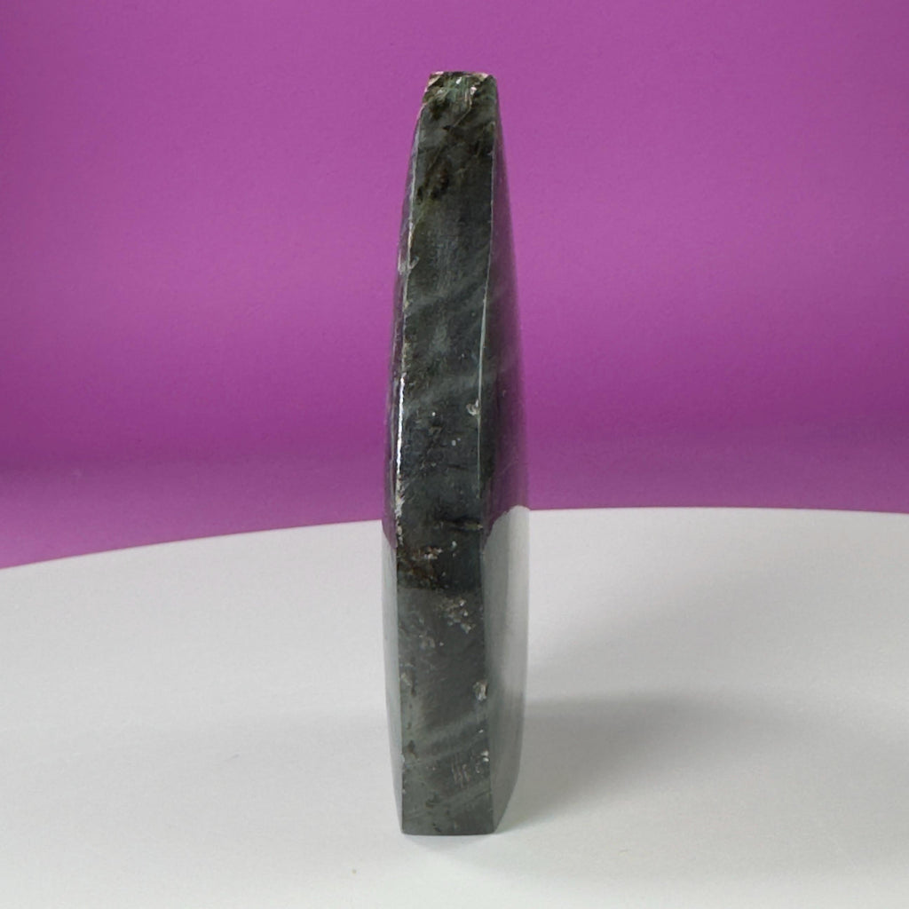 Finland Labradorite Flame | Premium Spectrolite Crystal Display | Akoni Crystals