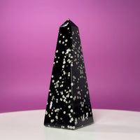 Stardust Obsidian Point | Mexican Obsidian Obelisk