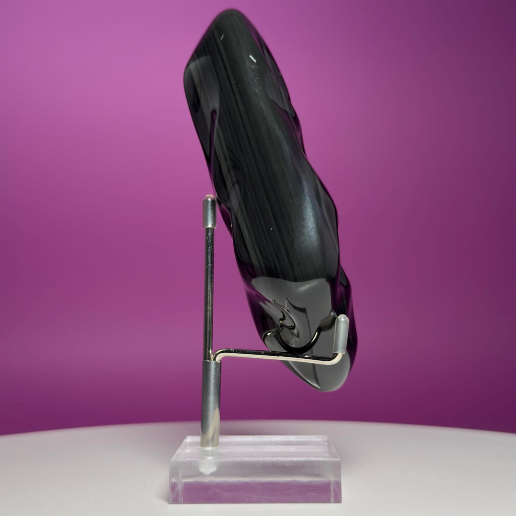 Rainbow Obsidian Free Form with Display Stand | Colorful Banding