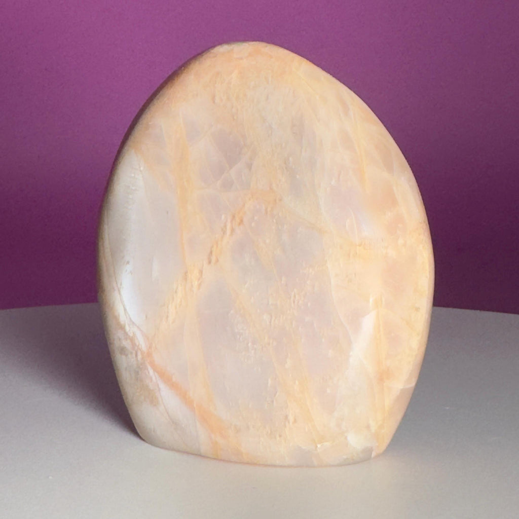 Peach Moonstone Free Form | Flashy Moonstone Crystal | 320g