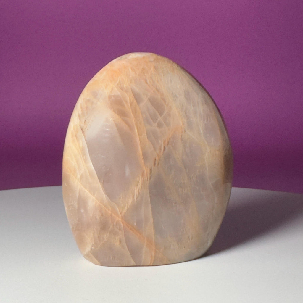 Peach Moonstone Free Form | Flashy Moonstone Crystal | 320g