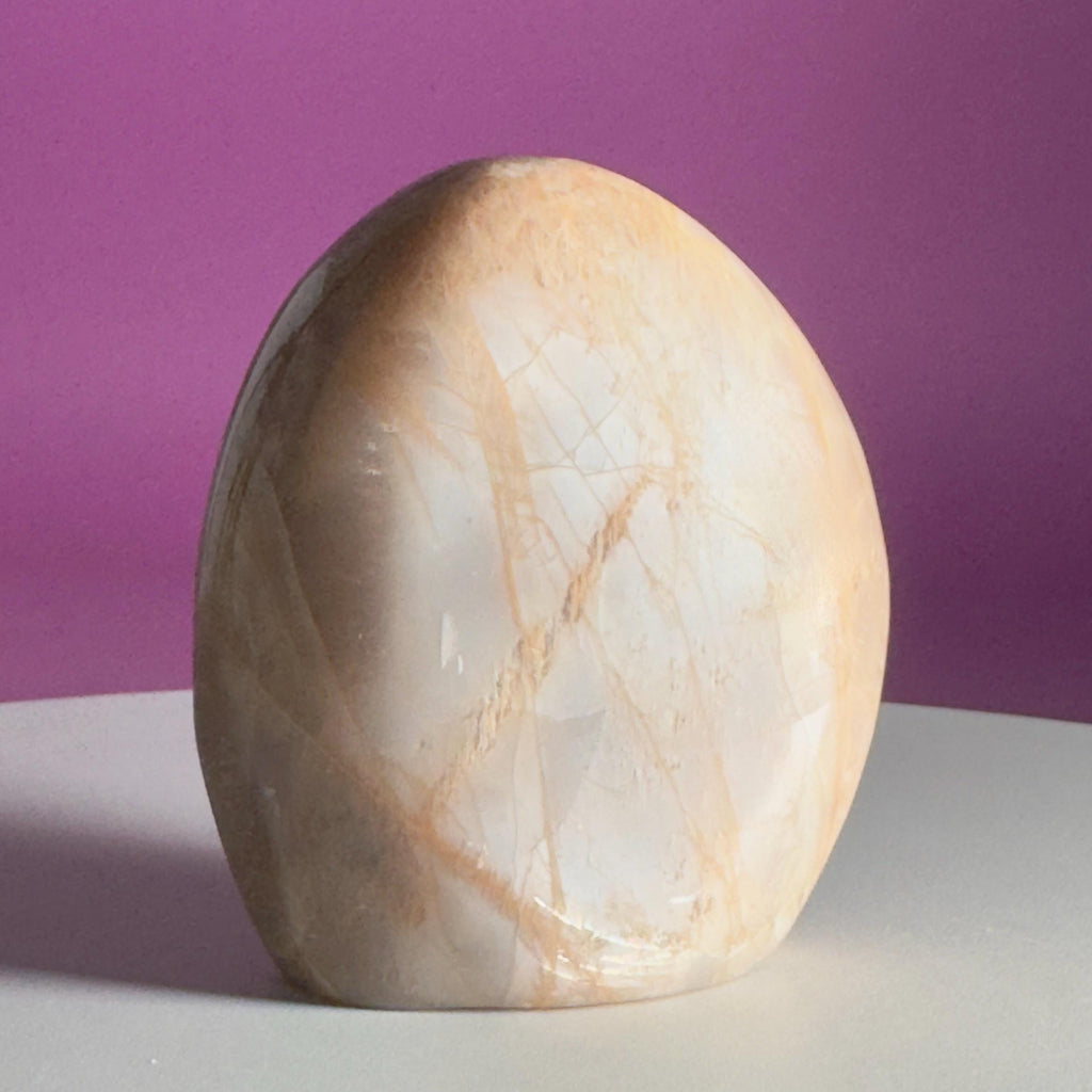 Peach Moonstone Free Form | Flashy Moonstone Crystal | 320g