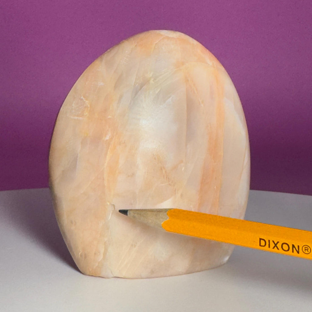 Peach Moonstone Free Form | Flashy Moonstone Crystal | 320g
