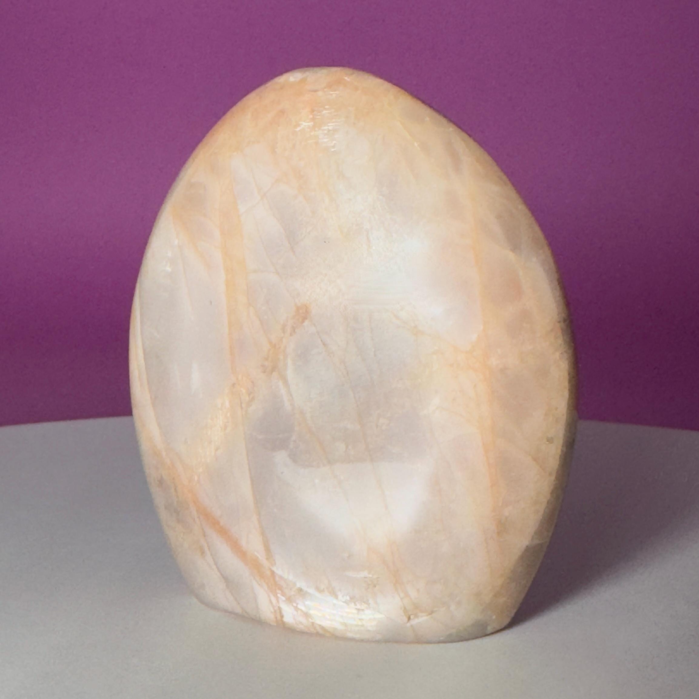 Peach Moonstone Free Form | Flashy Moonstone Crystal | 320g