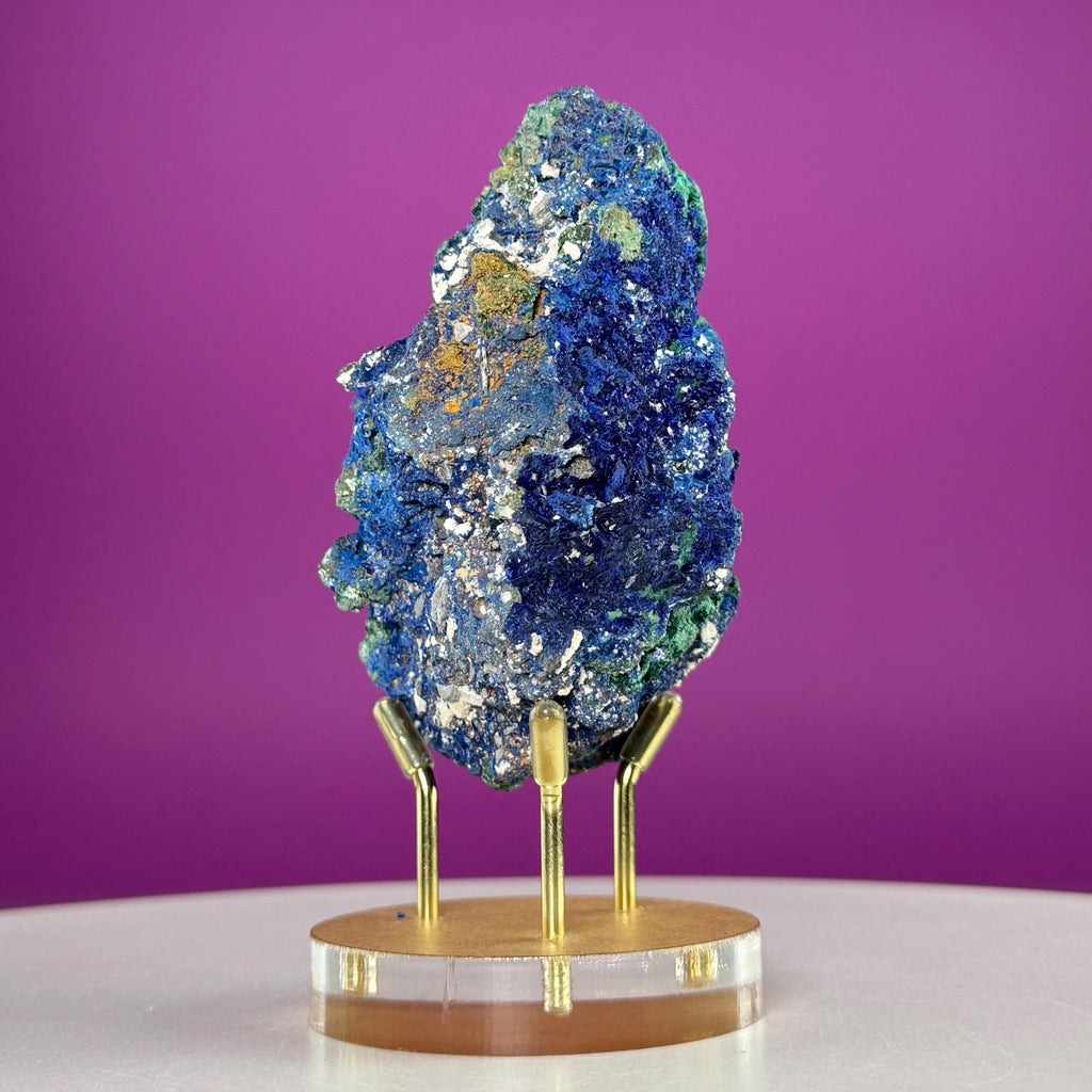 Azurite & Malachite Specimen from Namibia with Display Stand