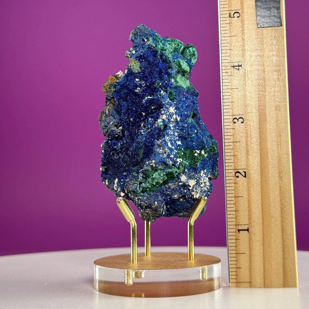 Azurite & Malachite Specimen from Namibia with Display Stand