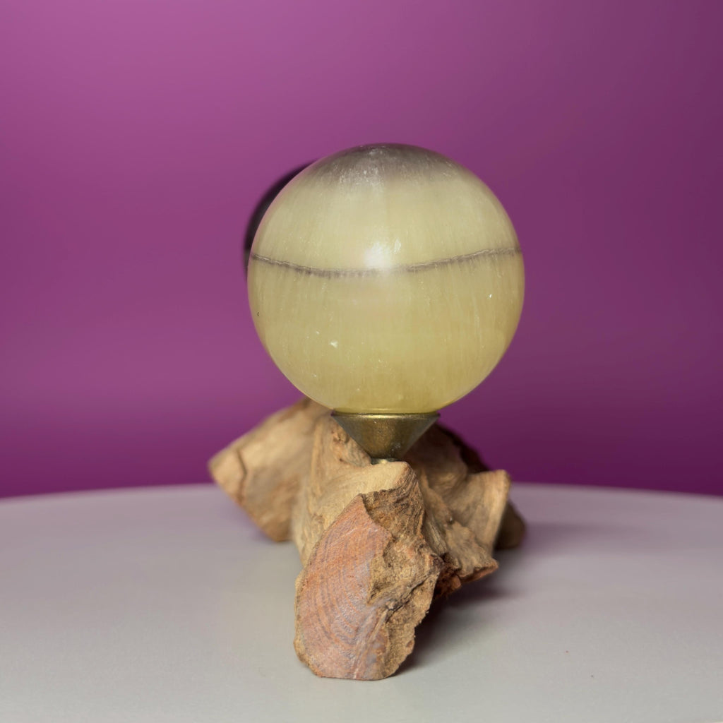 Phantom Fluorite Spheres | UV Reactive Pair | Root Stand | 423g