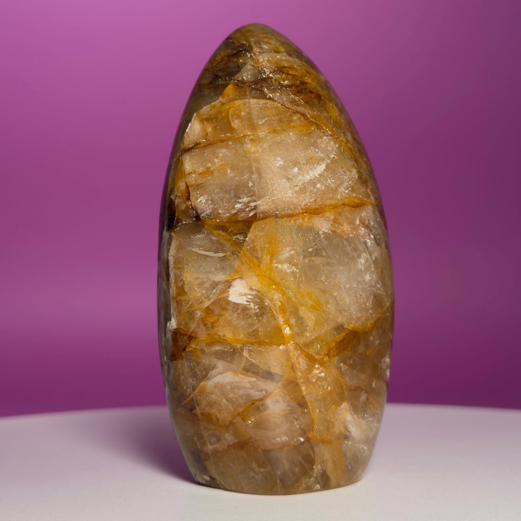 Golden Healer Quartz Free Form | Natural Crystal | Mineral Matrix | 531g
