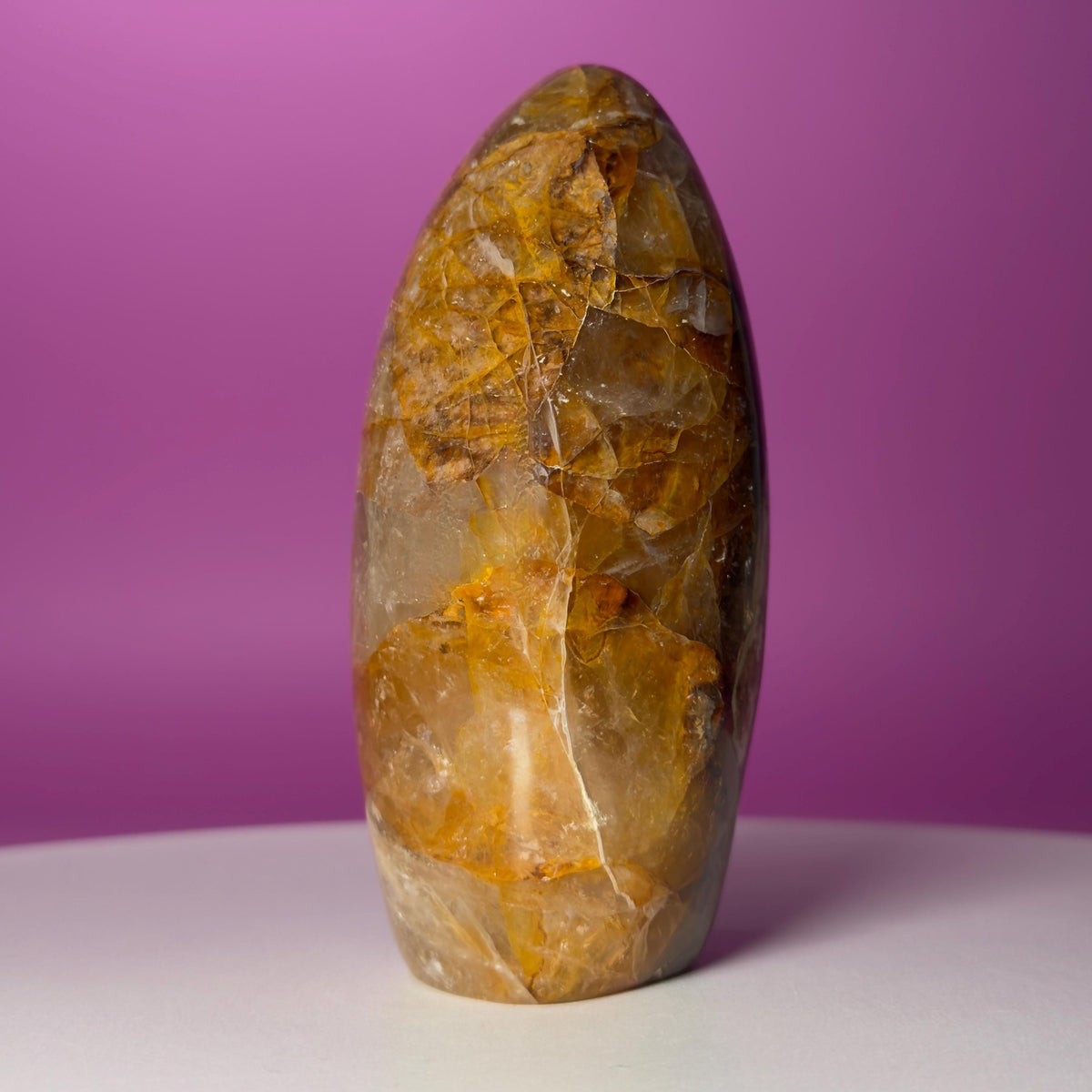 Golden Healer Quartz Free Form | Natural Crystal | Mineral Matrix | 531g