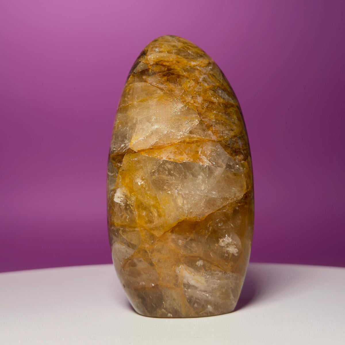 Golden Healer Quartz Free Form | Natural Crystal | Mineral Matrix | 531g